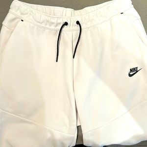 Men’s white/cream Nike track pants
